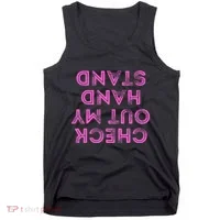 Check Out My Handstand Funny Gymnastics Gift Tank Top thumb 0