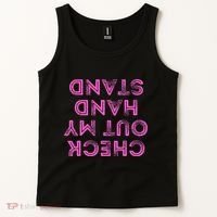 Check Out My Handstand Funny Gymnastics Gift Tank Top thumb 2