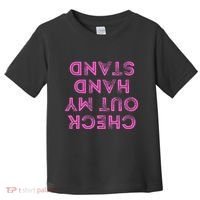 Check Out My Handstand Funny Gymnastics Gift Toddler T-Shirt thumb 0