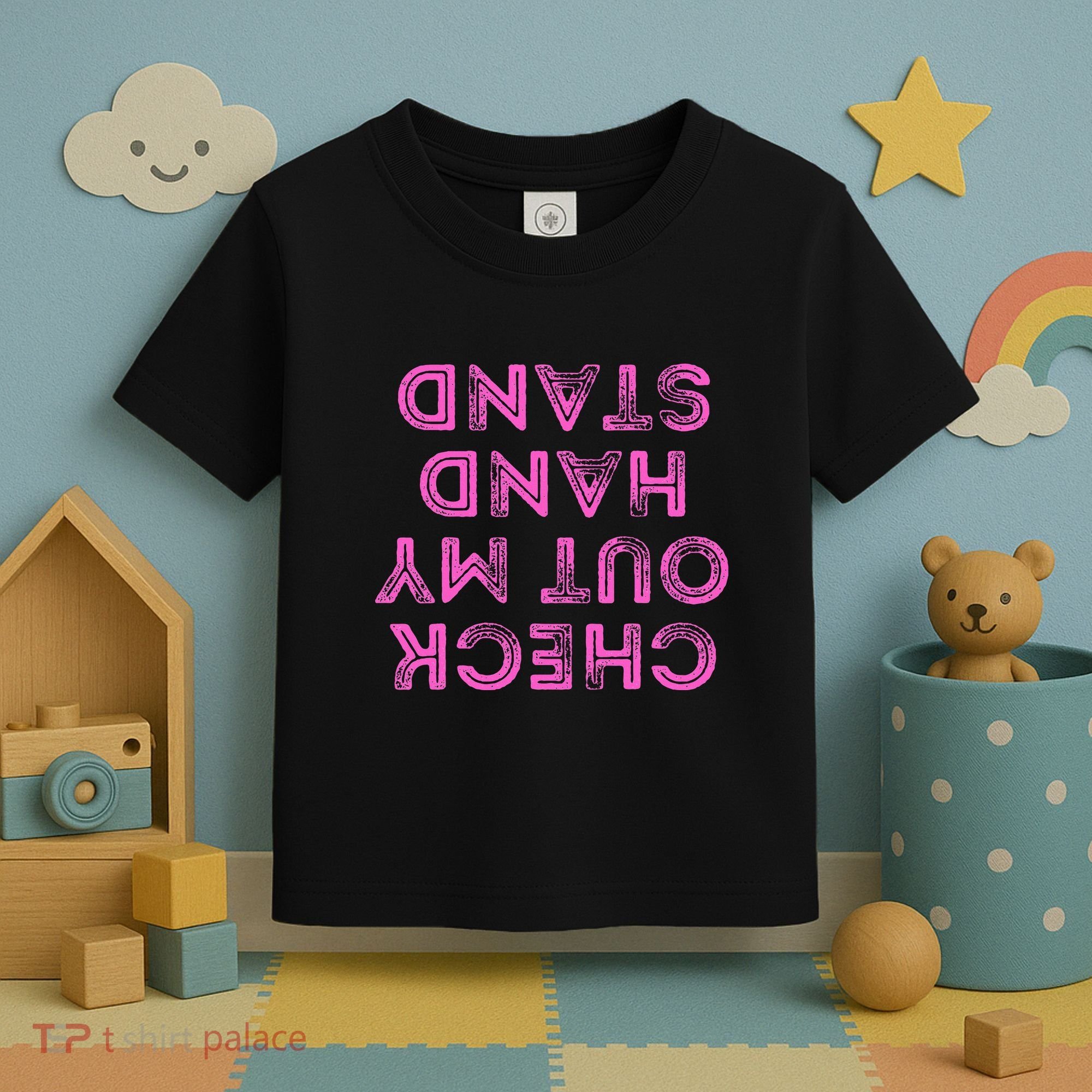 Check Out My Handstand Funny Gymnastics Gift Toddler T-Shirt