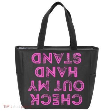 Check Out My Handstand Funny Gymnastics Gift Tote Bag