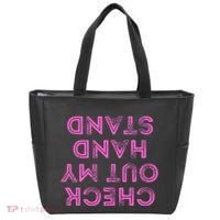 Check Out My Handstand Funny Gymnastics Gift Tote Bag thumb 0