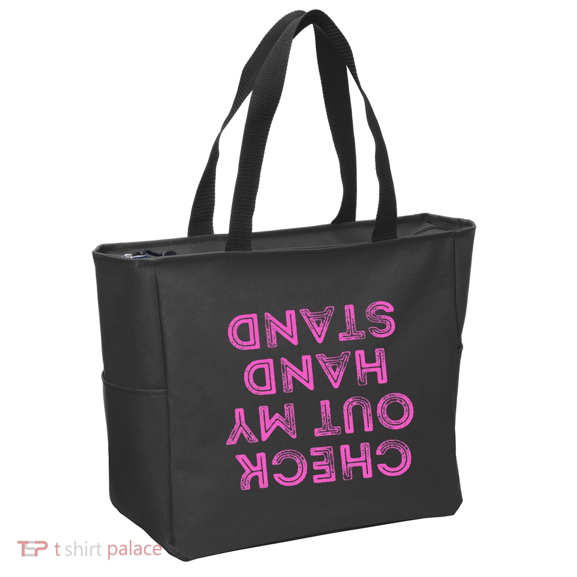 Check Out My Handstand Funny Gymnastics Gift Tote Bag
