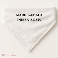Candace Owens Made Kamala Indian Again USA-Made Doggie Bandana thumb 0
