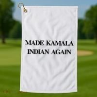 Candace Owens Made Kamala Indian Again Golf Towel thumb 1