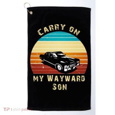 Carry On My Wayward Son Vintage Golf Towel