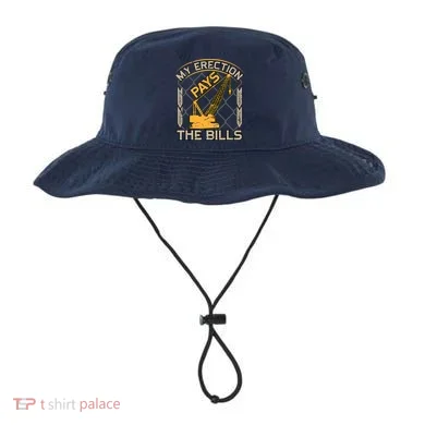 Crane Operator My Erection Pays The Bills Funny Construction Bucket Hat