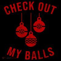 Checkout Out My Balls Funny XMas Christmas Coffee Mug thumb 5