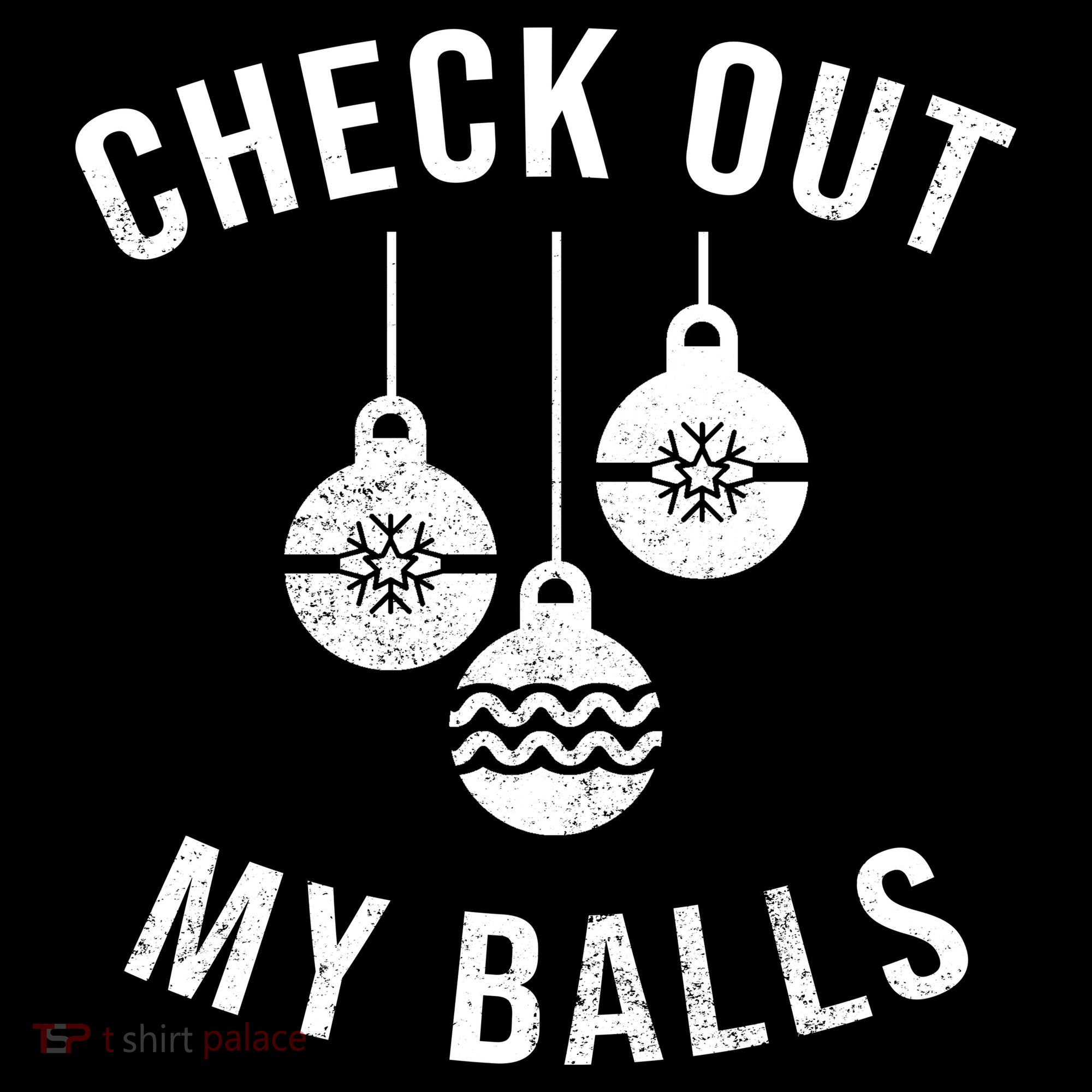 Checkout Out My Balls Funny XMas Christmas Women's Hoodie