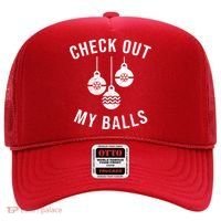 Checkout Out My Balls Funny XMas Christmas Hat thumb 0