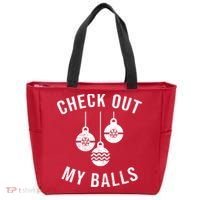 Checkout Out My Balls Funny XMas Christmas Tote Bag thumb 0