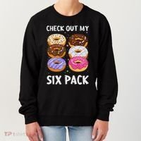 Check Out My Six Pack Donut Funny Gym Women's Sweatshirt thumb 0