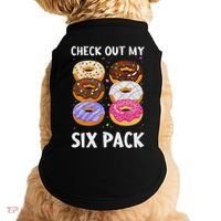 Check Out My Six Pack Donut Funny Gym Doggie Tank thumb 0
