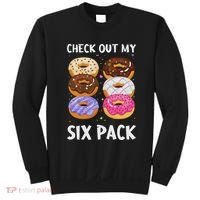 Check Out My Six Pack Donut Funny Gym Sweatshirt thumb 0