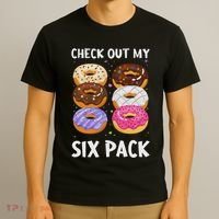 Check Out My Six Pack Donut Funny Gym T-Shirt thumb 3