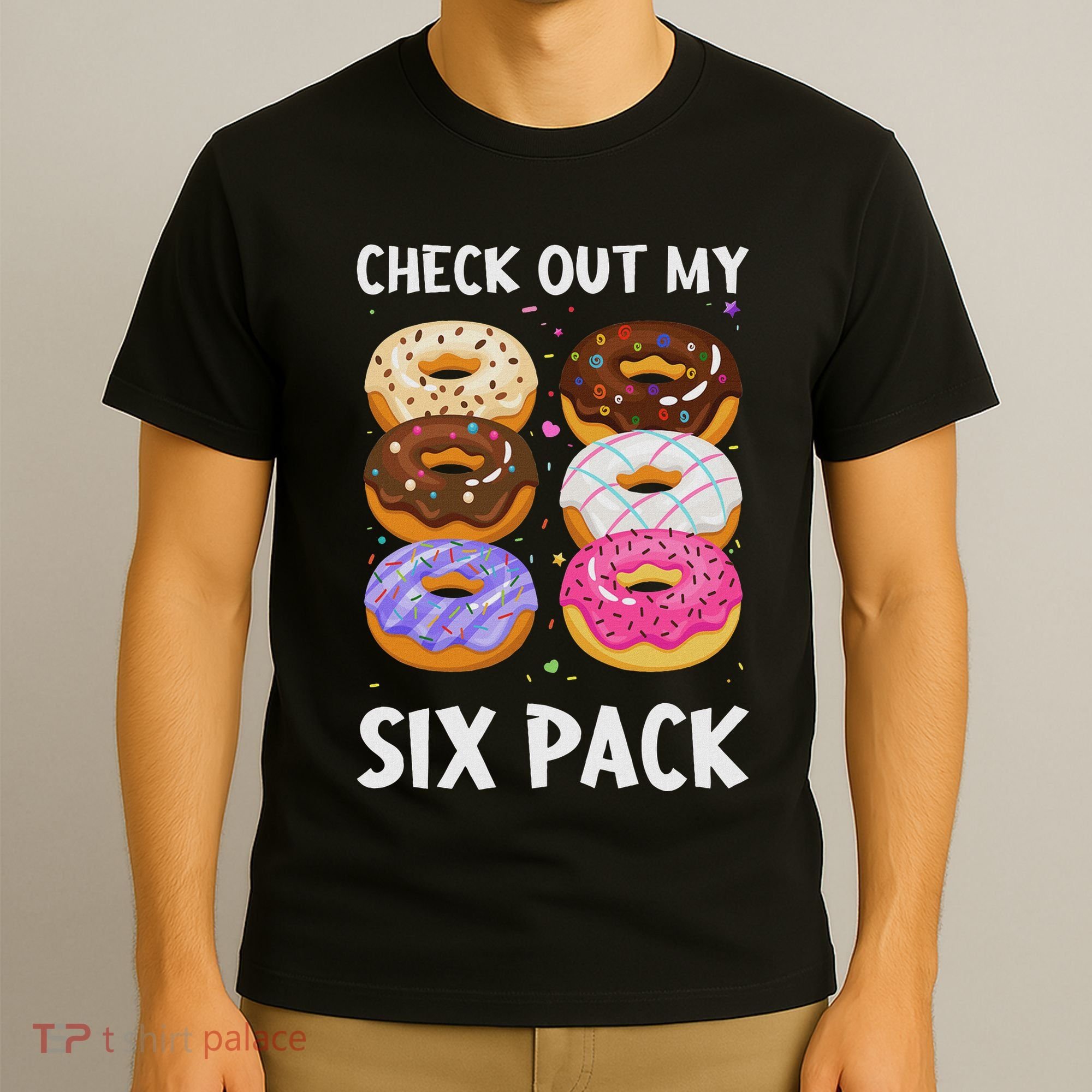 Check Out My Six Pack Donut Funny Gym T-Shirt