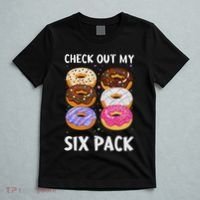 Check Out My Six Pack Donut Funny Gym T-Shirt thumb 5