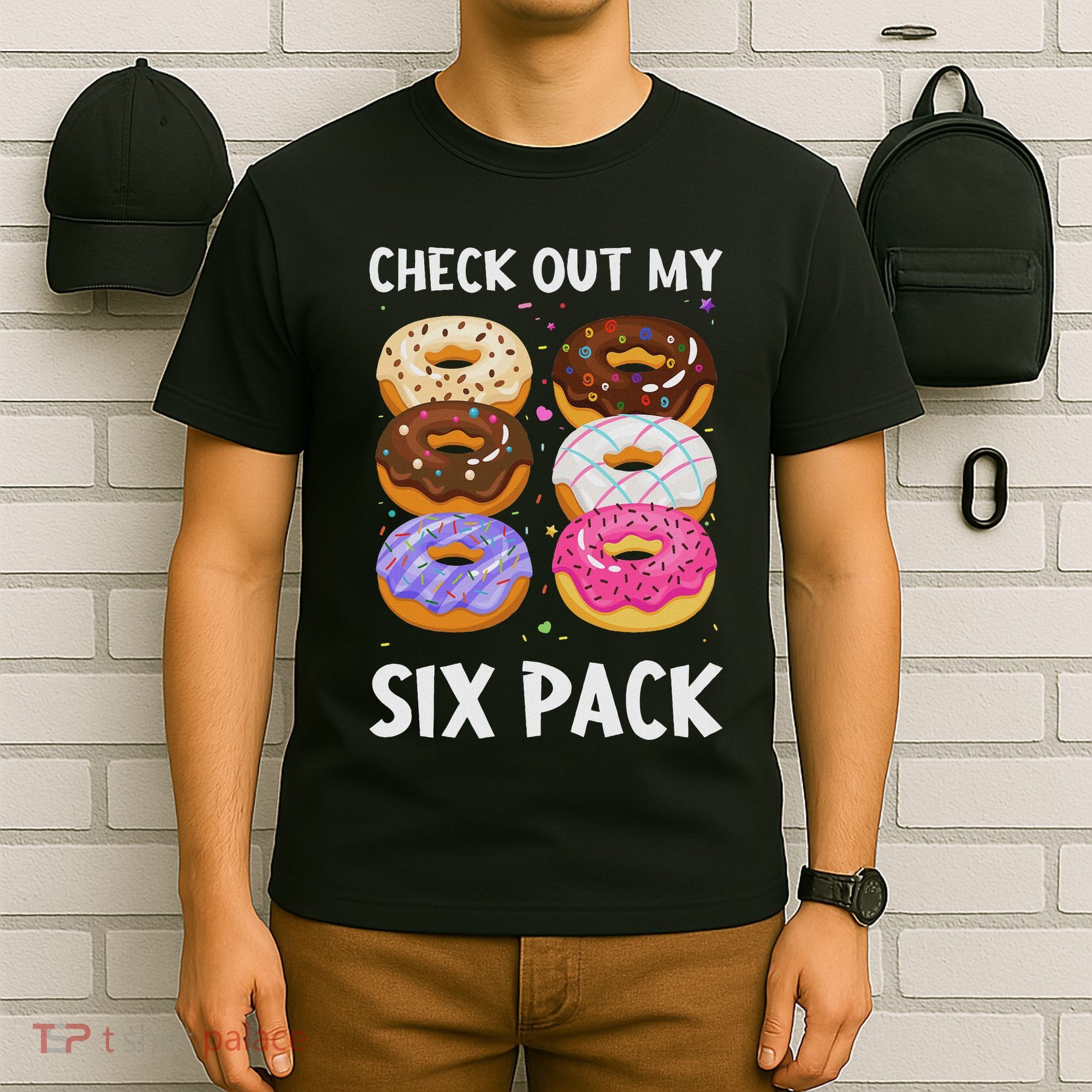 Check Out My Six Pack Donut Funny Gym T-Shirt