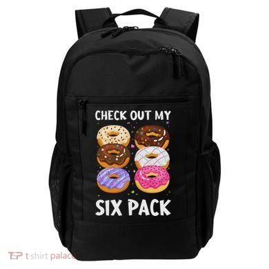 Check Out My Six Pack Donut Funny Gym Backpack