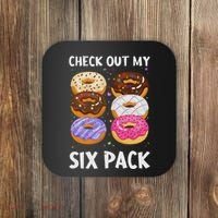 Check Out My Six Pack Donut Funny Gym Coaster thumb 0