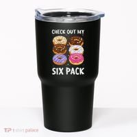 Check Out My Six Pack Donut Funny Gym Tumbler thumb 0