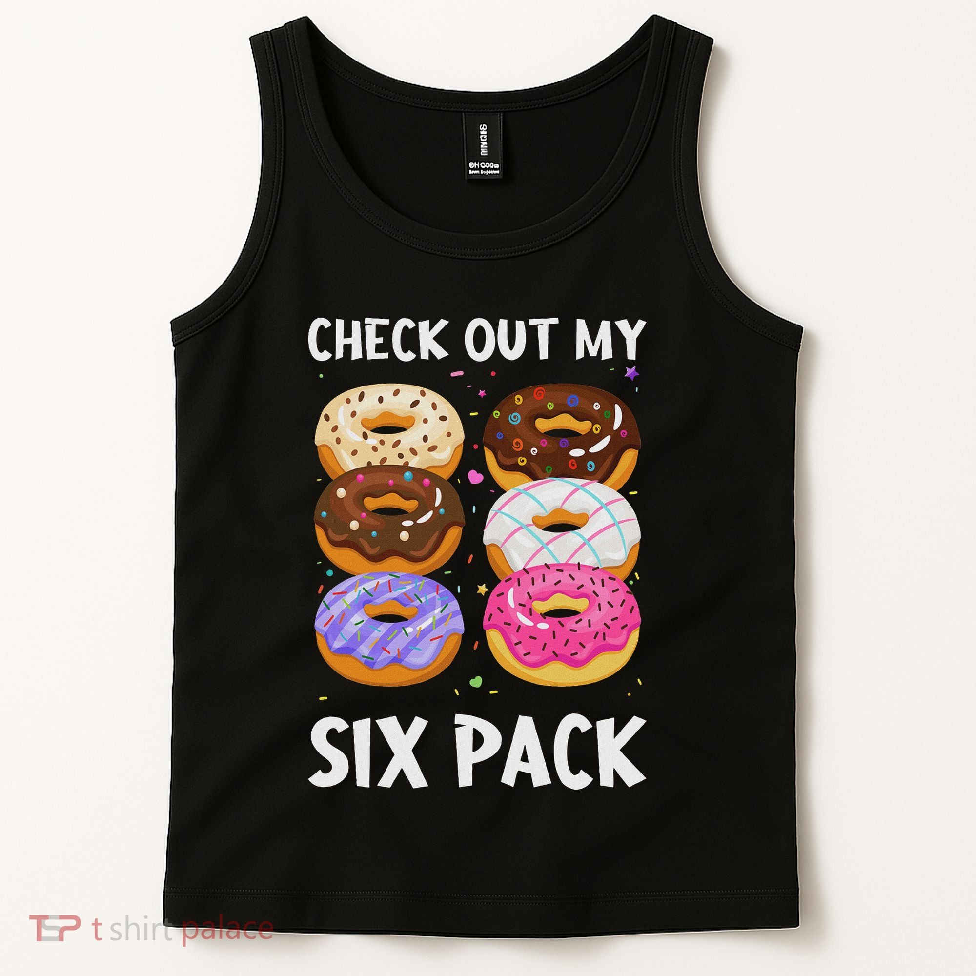 Check Out My Six Pack Donut Funny Gym Tank Top