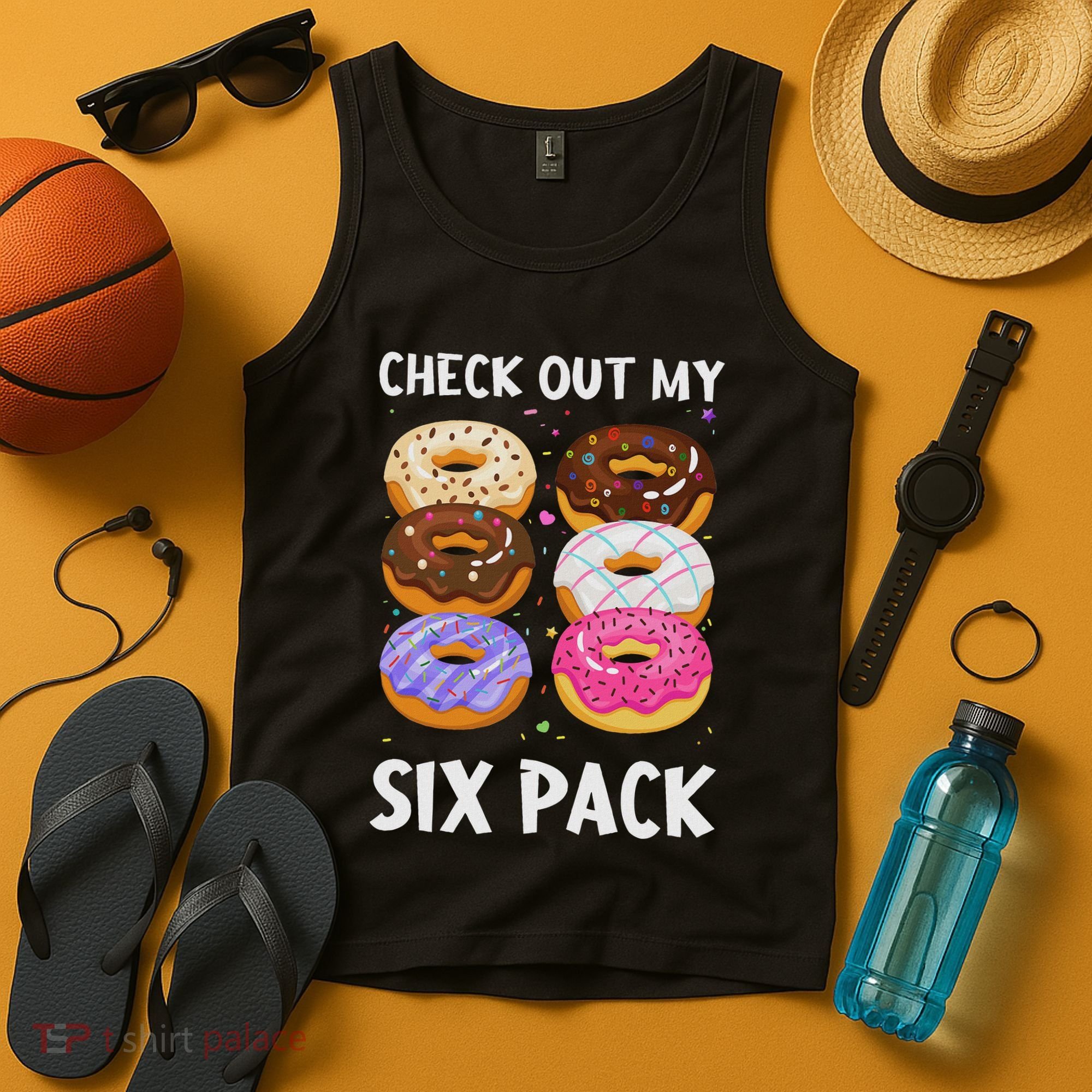Check Out My Six Pack Donut Funny Gym Tank Top
