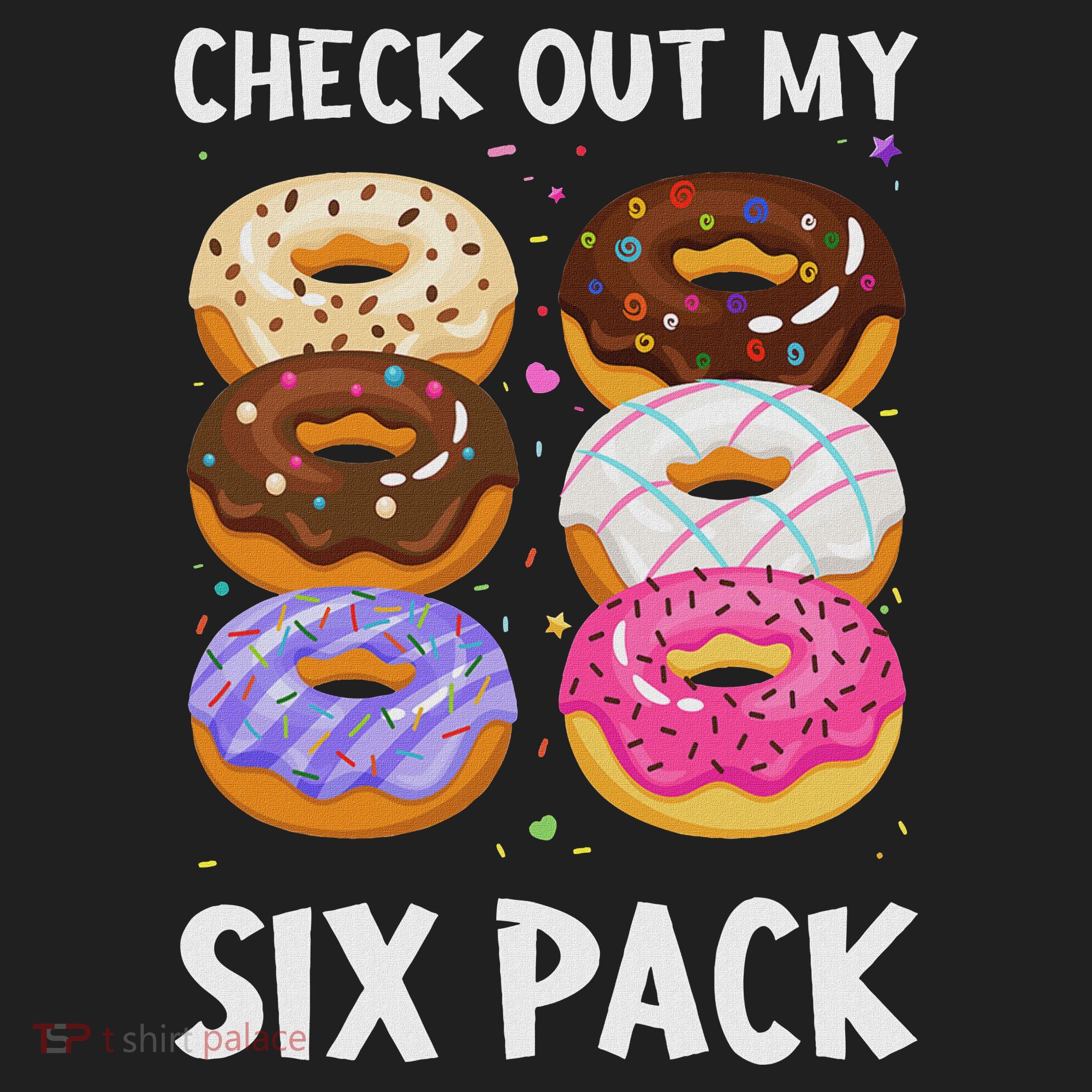 Check Out My Six Pack Donut Funny Gym Golf Towel