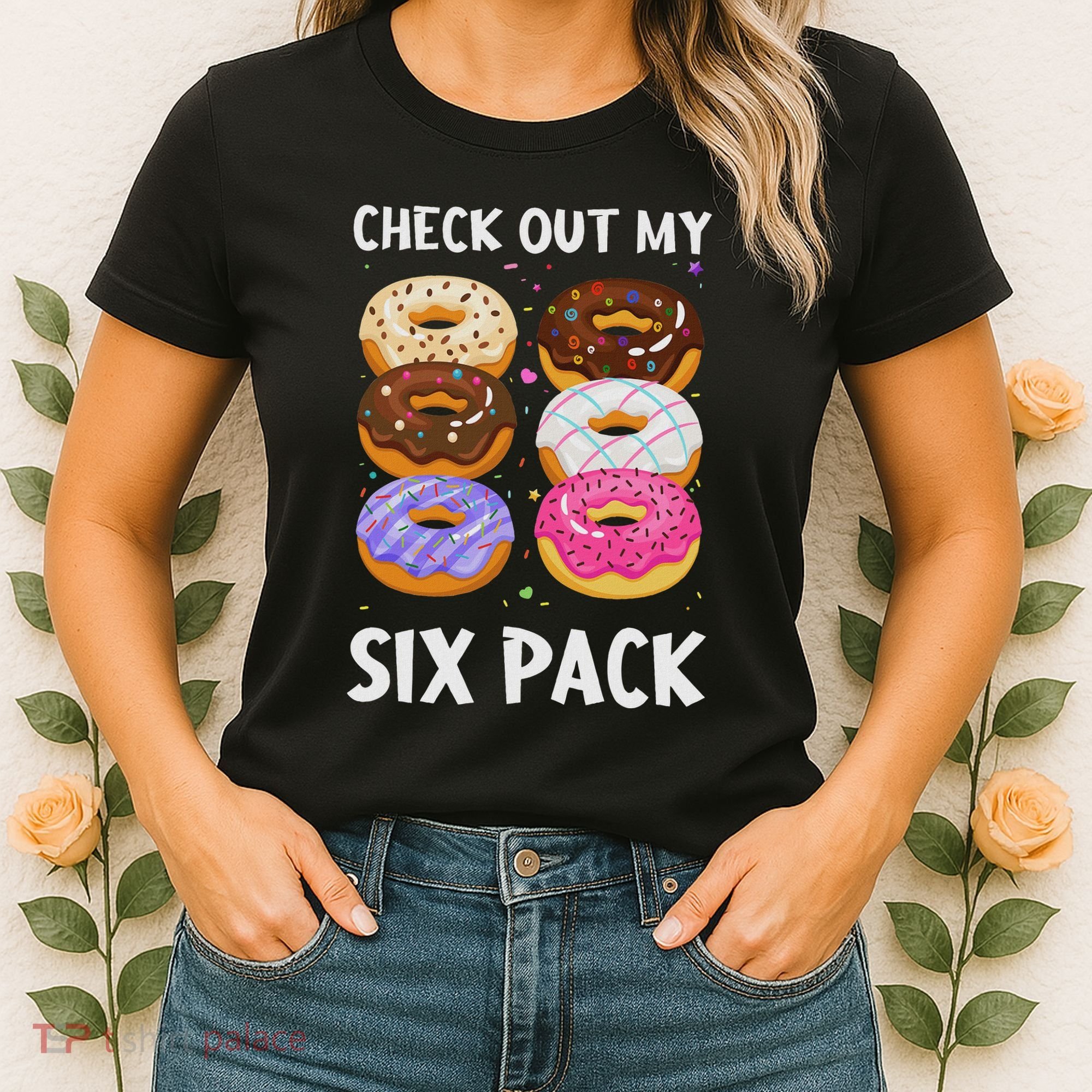 Check Out My Six Pack Donut Funny Gym Women's T-Shirt