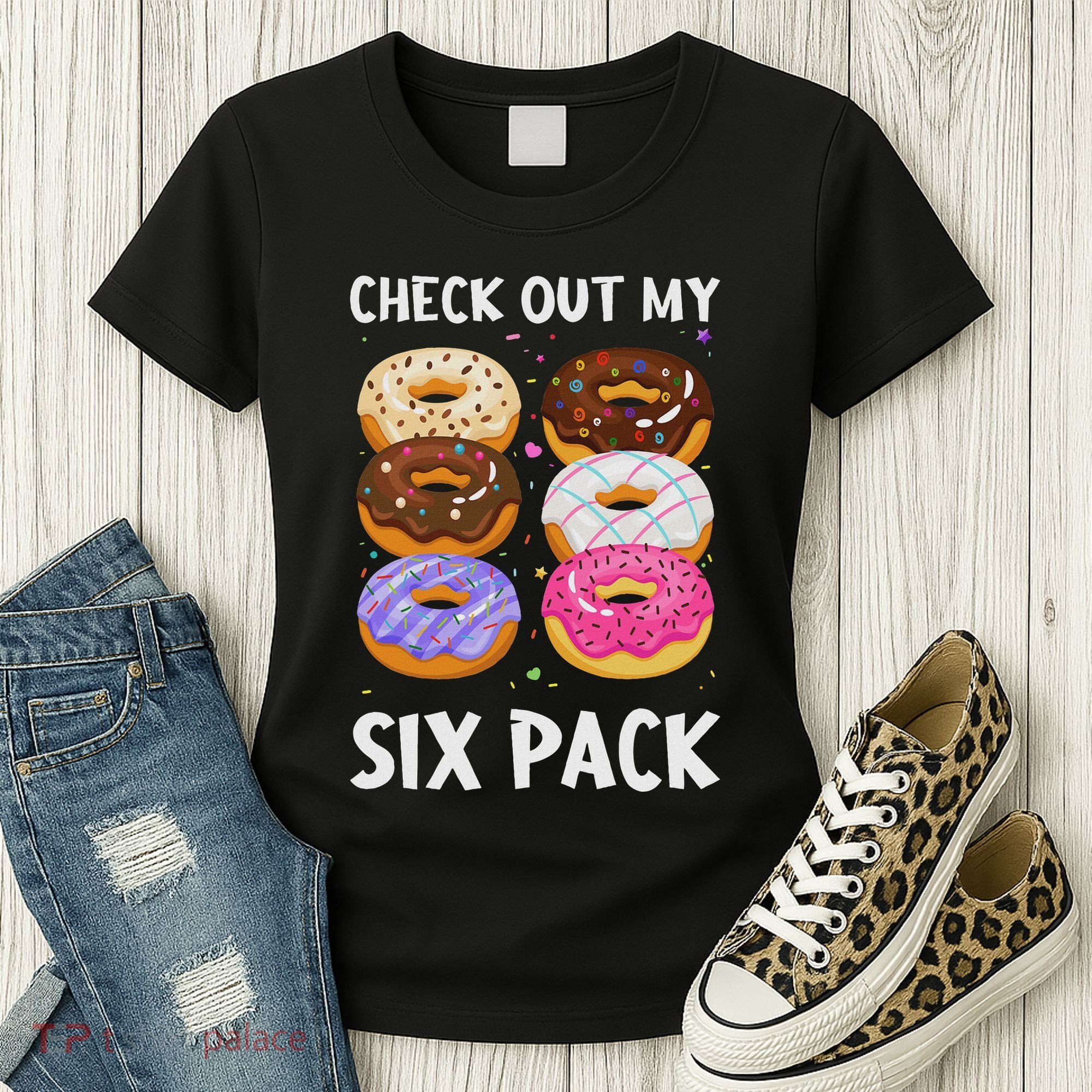 Check Out My Six Pack Donut Funny Gym Women's T-Shirt