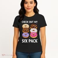 Check Out My Six Pack Donut Funny Gym Women's T-Shirt thumb 4