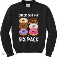 Check Out My Six Pack Donut Funny Gym Kids Sweatshirt thumb 0