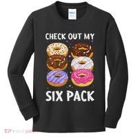 Check Out My Six Pack Donut Funny Gym Kids Long Sleeve Shirt thumb 0