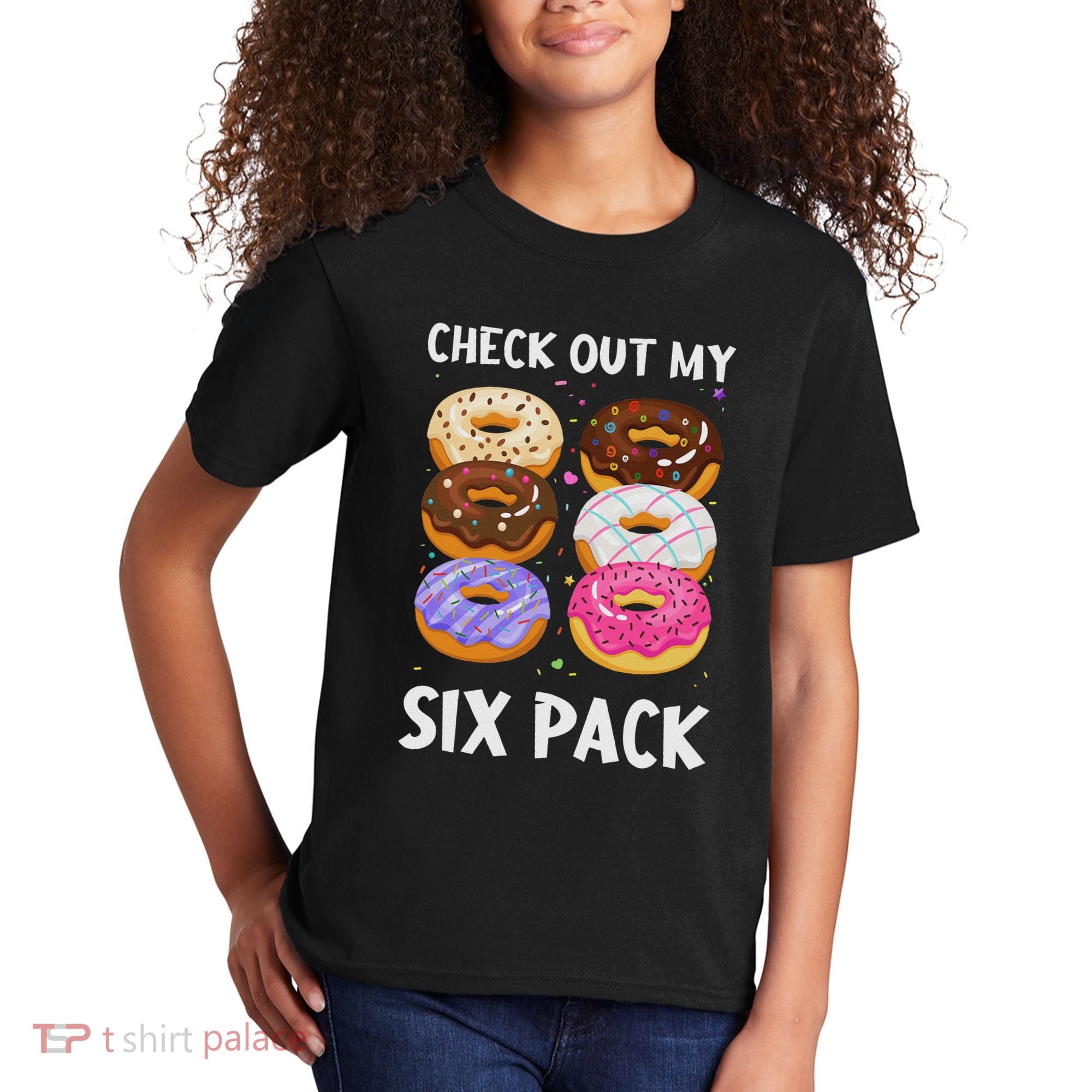 Check Out My Six Pack Donut Funny Gym Kids T-Shirt