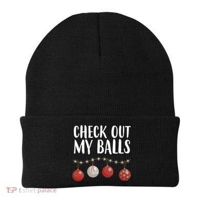 Check Out My Balls Funny Christmas Ornament Beanie