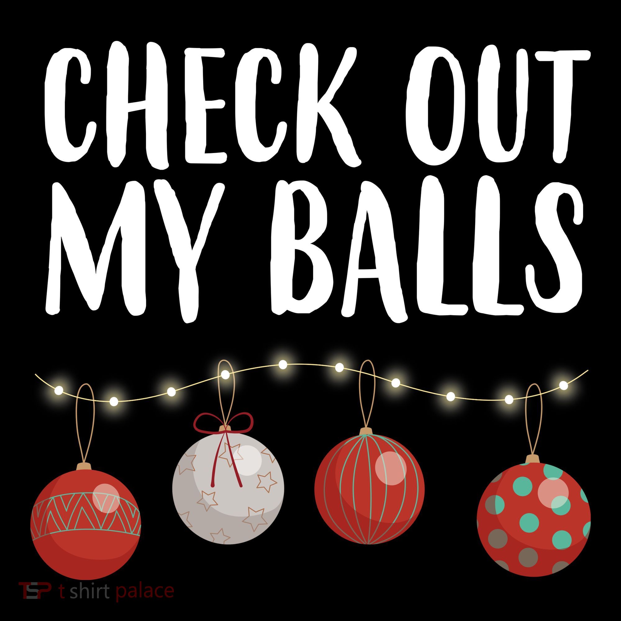 Check Out My Balls Funny Christmas Ornament Women's Hoodie