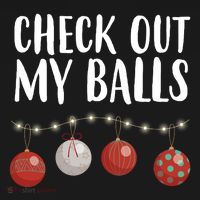 Check Out My Balls Funny Christmas Ornament Women's Tank Top thumb 5