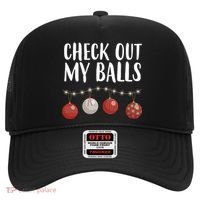Check Out My Balls Funny Christmas Ornament Hat thumb 0
