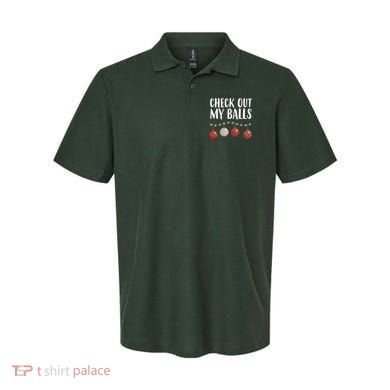 Check Out My Balls Funny Christmas Ornament Polo