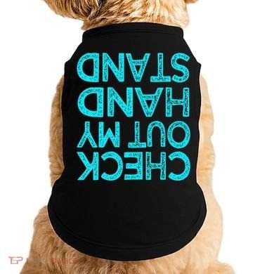 Check Out My Handstand Funny Gymnastics Gift Doggie Tank