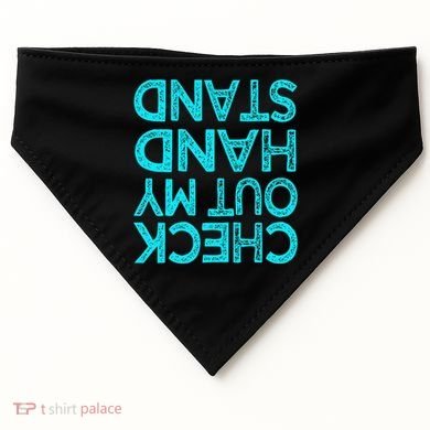 Check Out My Handstand Funny Gymnastics Gift USA-Made Doggie Bandana