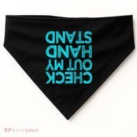 Check Out My Handstand Funny Gymnastics Gift USA-Made Doggie Bandana thumb 0