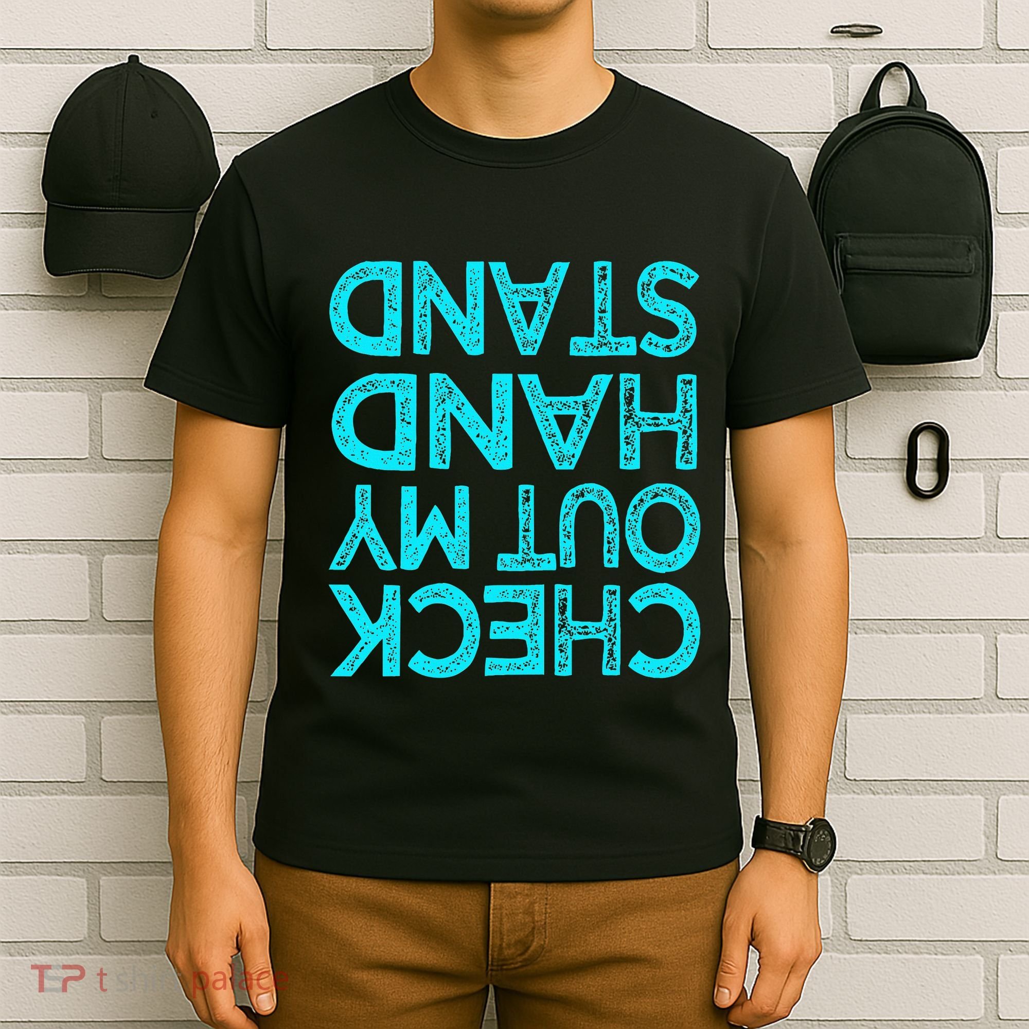 Check Out My Handstand Funny Gymnastics Gift T-Shirt