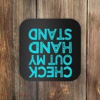 Check Out My Handstand Funny Gymnastics Gift Coaster thumb 0
