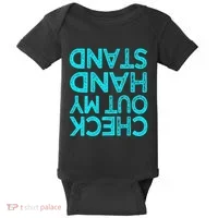 Check Out My Handstand Funny Gymnastics Gift Baby Bodysuit thumb 0