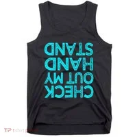 Check Out My Handstand Funny Gymnastics Gift Tank Top thumb 0