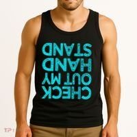 Check Out My Handstand Funny Gymnastics Gift Tank Top thumb 3