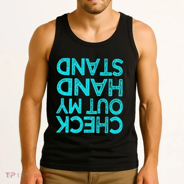 Check Out My Handstand Funny Gymnastics Gift Tank Top