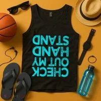 Check Out My Handstand Funny Gymnastics Gift Tank Top thumb 4
