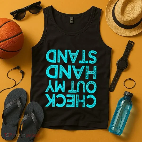 Check Out My Handstand Funny Gymnastics Gift Tank Top